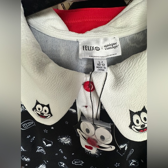 Felix The Cat X Unique Vintage Felix Comic Flare Dress - Picture 4 of 5